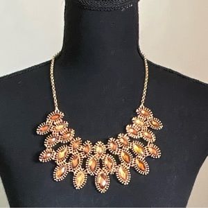 Statement Gold Tone Necklace
